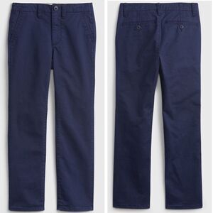 Gap Kids Dressy Uniform Navy Straight Khakis with Washwell Size 10H Husky